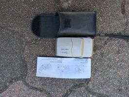 Lyra 2-way Camera in Ledertasche mit Anleitung.