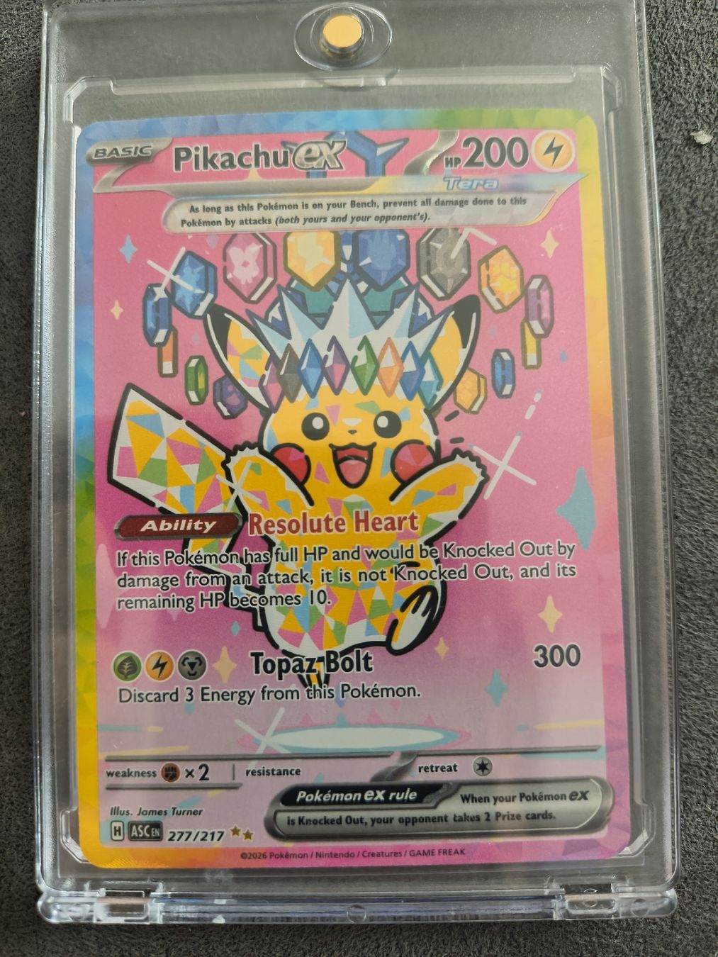 Pokémon Carte collezionabili: Pokémon Pikachu EX 277/217  – Nuovo e nell'imballaggio originale da Arbon venduto da LucaItaliano