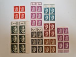 Deutsches Reich Briefmarken Adolf Hitler Blöcke postfrisch