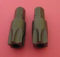 2 HAZET TORX BIT MIT LOCH T55