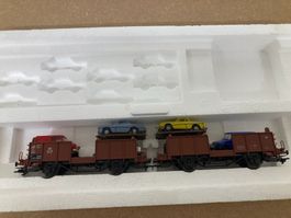 Märklin H0 46133 Autotransportwagen mit 8 Ford Escort DB