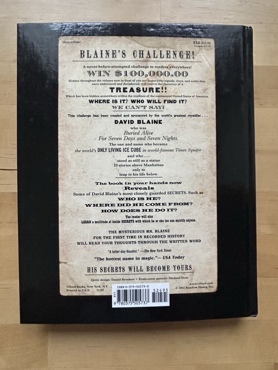 Libri: David Blaine - Mysterious Stranger – Usato da Himmelried venduto da rasmus67 1