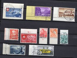 Lots Timbres Suisse  ,   bord de feuille   voir Photos