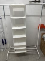 Kleiderständer mit Hängeregal weiss guter Zustand