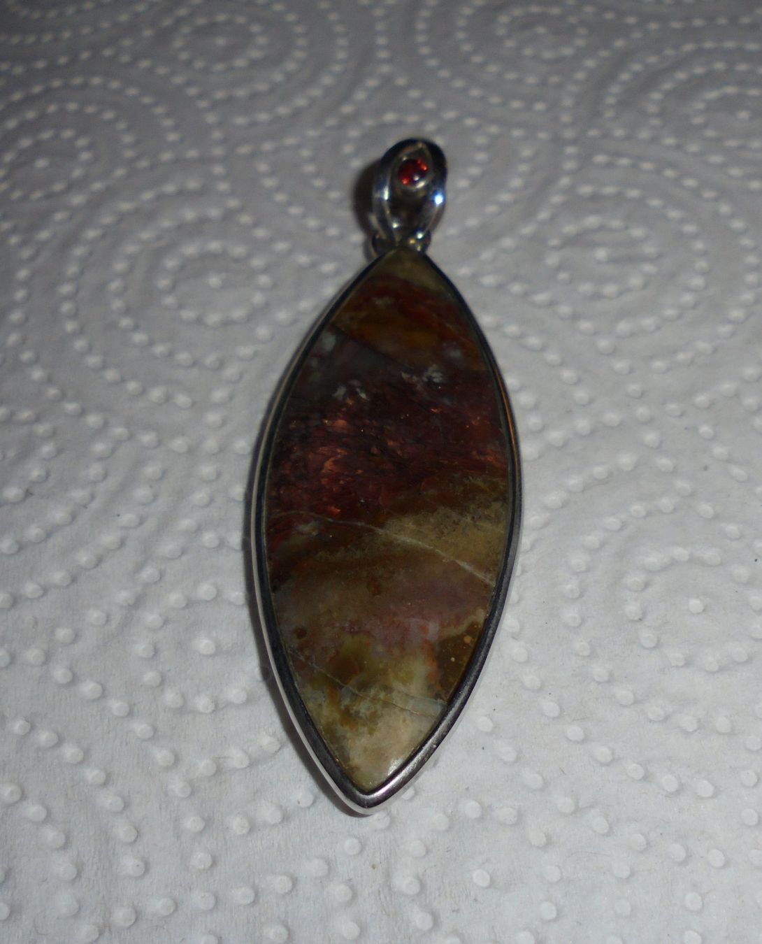 Anhänger: Echtschmuck: Holzopal-Silberanhänger – Neu (gemäss Beschreibung) aus Zuchwil von maumauchi 5