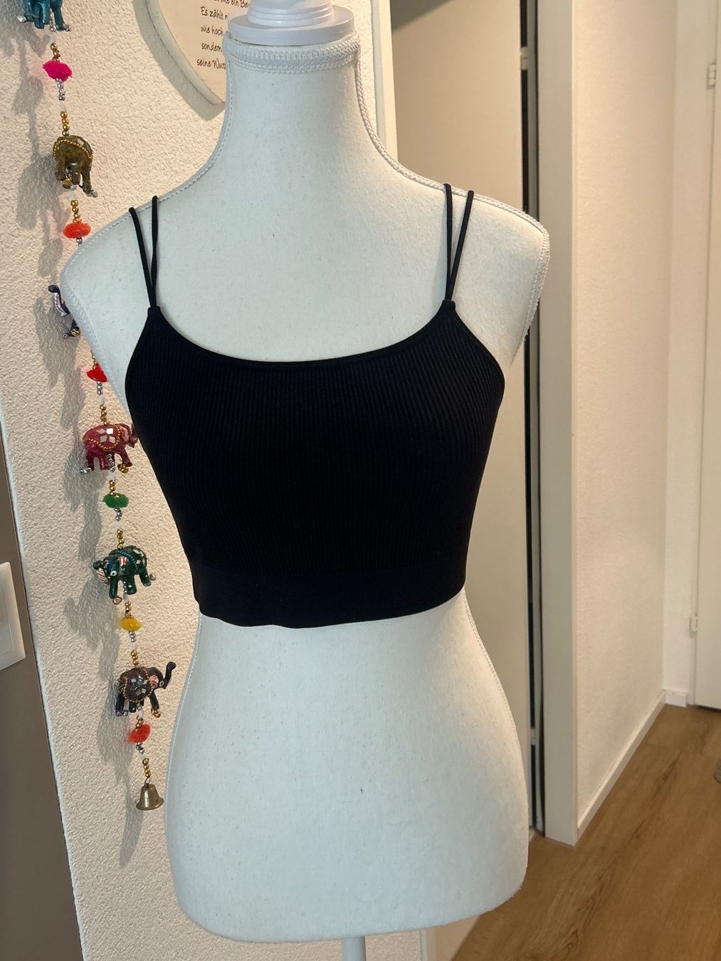 H&M Top: Bustier - Top schwarz Rippstrick von H&M Gr. S – Usato da Brunnen venduto da Nala2929 3