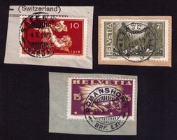 1919_Friedensmarken_VOLL-O Wohlenschwil_Safenwil_Romanshorn