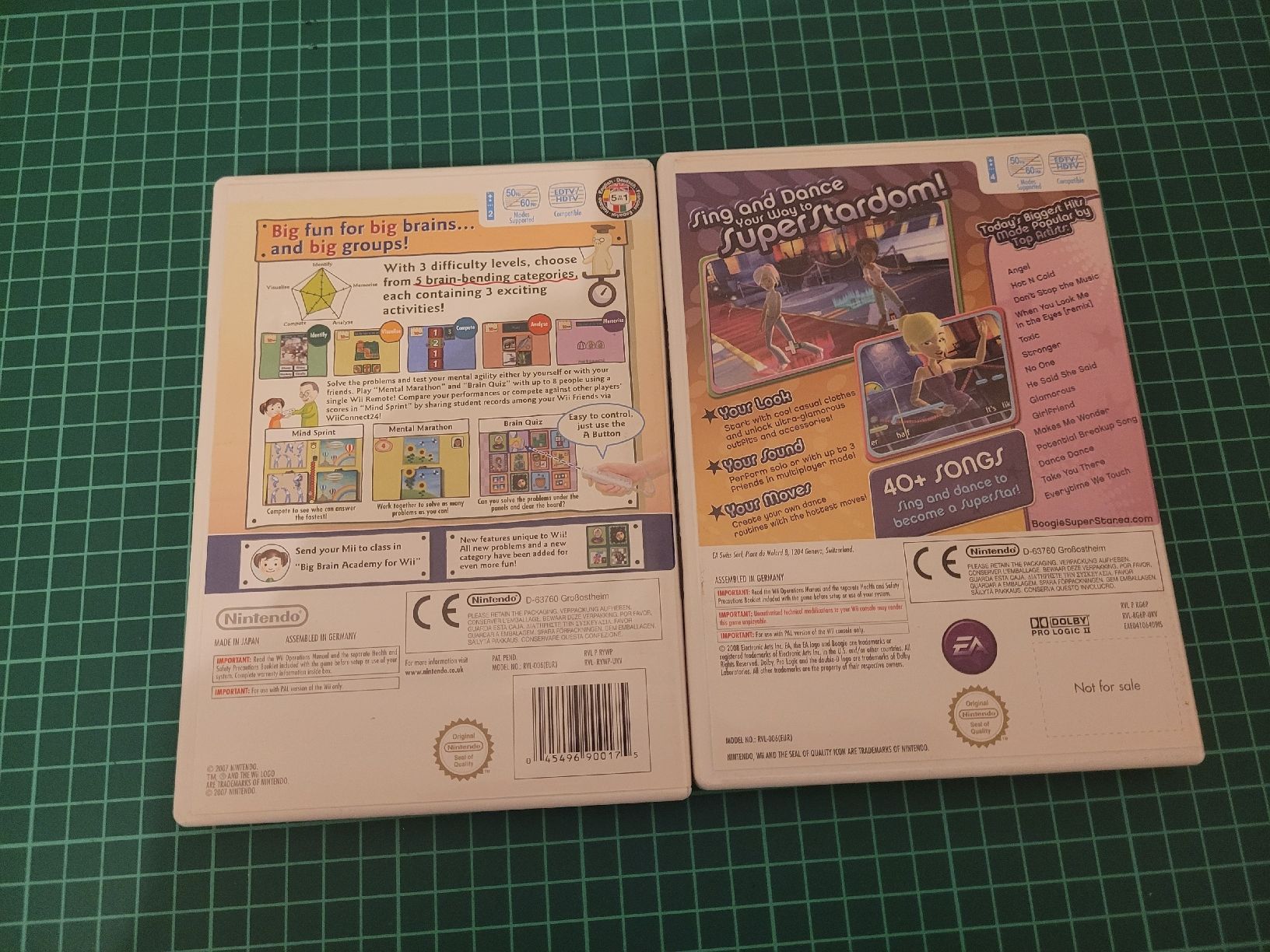 Nintendo Giochi: Wii Games Bundle: Big Brain Academy and Boogie SuperStar! – Usato da Meyrin venduto da Retro-GZ 1