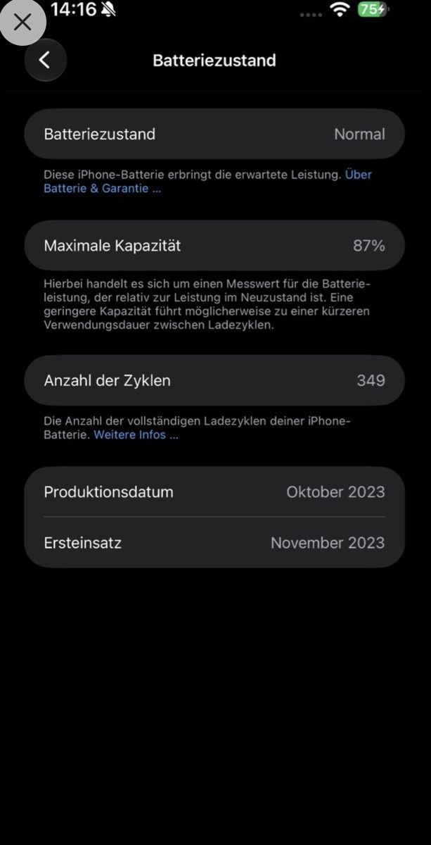 Apple Portables: iPhone 15Pro Max | 512GB | Natural Titanium | 87% – Neuf (Voir description) à St. Margrethen SG par Elleiseverywhere 7