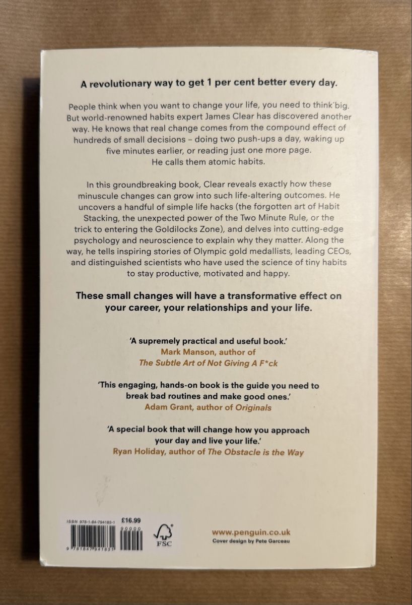 Libri: Atomic Habits - James Clear – Nuovo (secondo la descrizione) da Moosseedorf venduto da smushpuff 1
