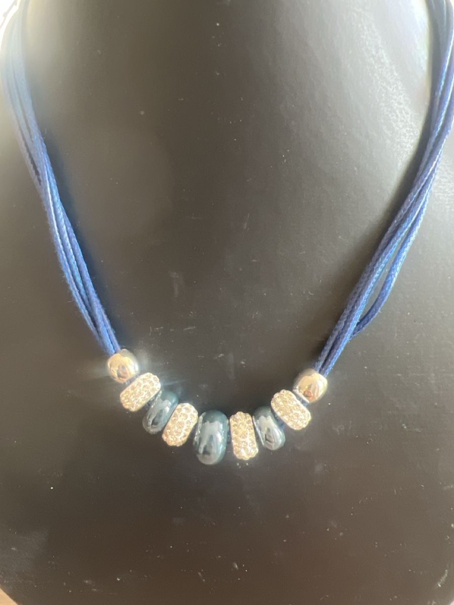 Ketten: Elegante blaue Halskette mit Schmucksteinen – Neu (gemäss Beschreibung) aus Seon von Sunny-Schmuck78 1
