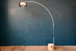 Lampadaire arc marbre vintage design italien années 70