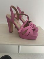 PUMPS SANDALETTEN PLATEAU ROSA GR. 39 BEQUEM !