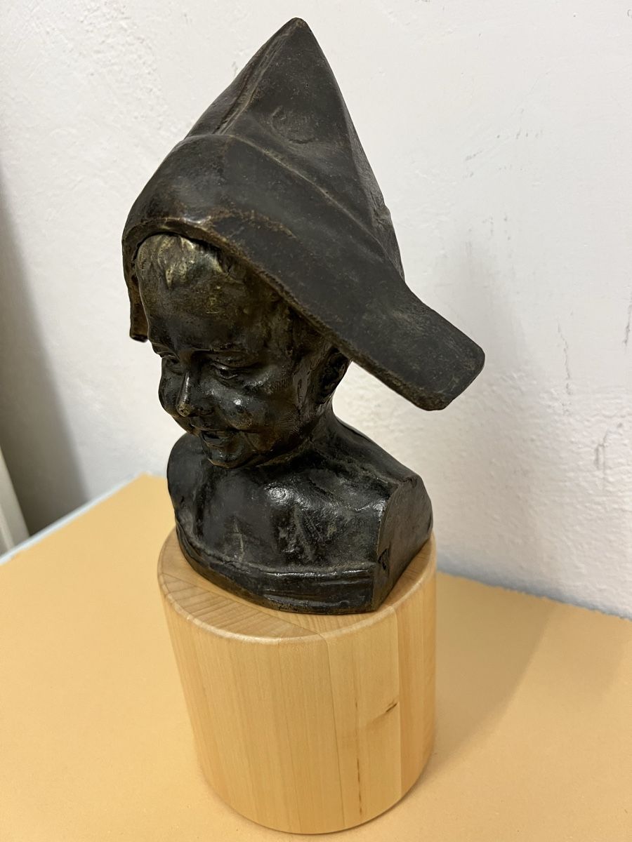 Sculture & Statue: Bronze Kindes mit Hut 1900 ca – Usato da Hombrechtikon venduto da vespa1954 3