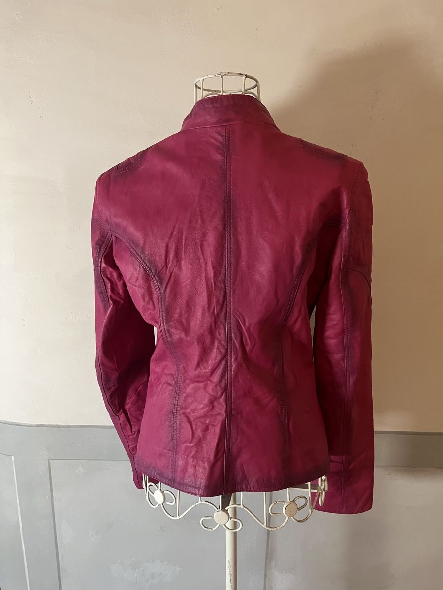 Giacche: Lederjacke in Violett/Rosa, Grösse L – Usato da Dietfurt venduto da Subforce1853 2