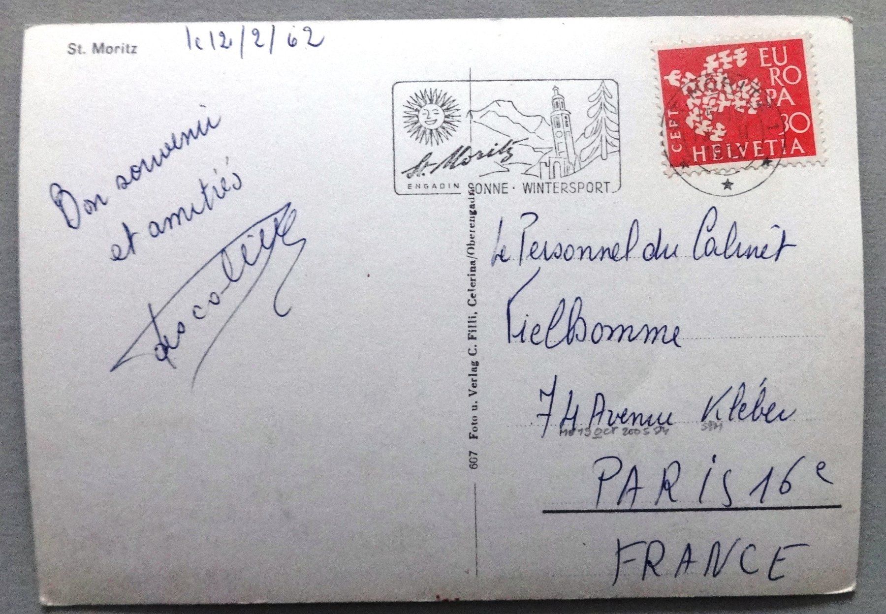 Cartes postales: St. Moritz – D'occasion à Fétigny par Billy2miny 1