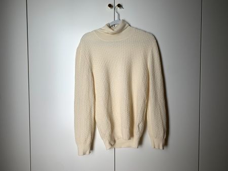 Boggi Rollkragenpullover 100% Schurwolle Creme, S, Italien