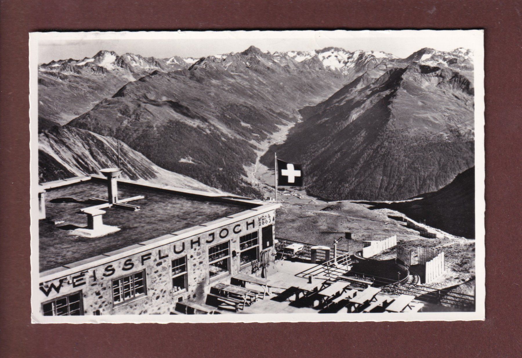 Cartoline postali: WEISSFLUHJOCH - 1968 – Usato da Pully venduto da nicecards
