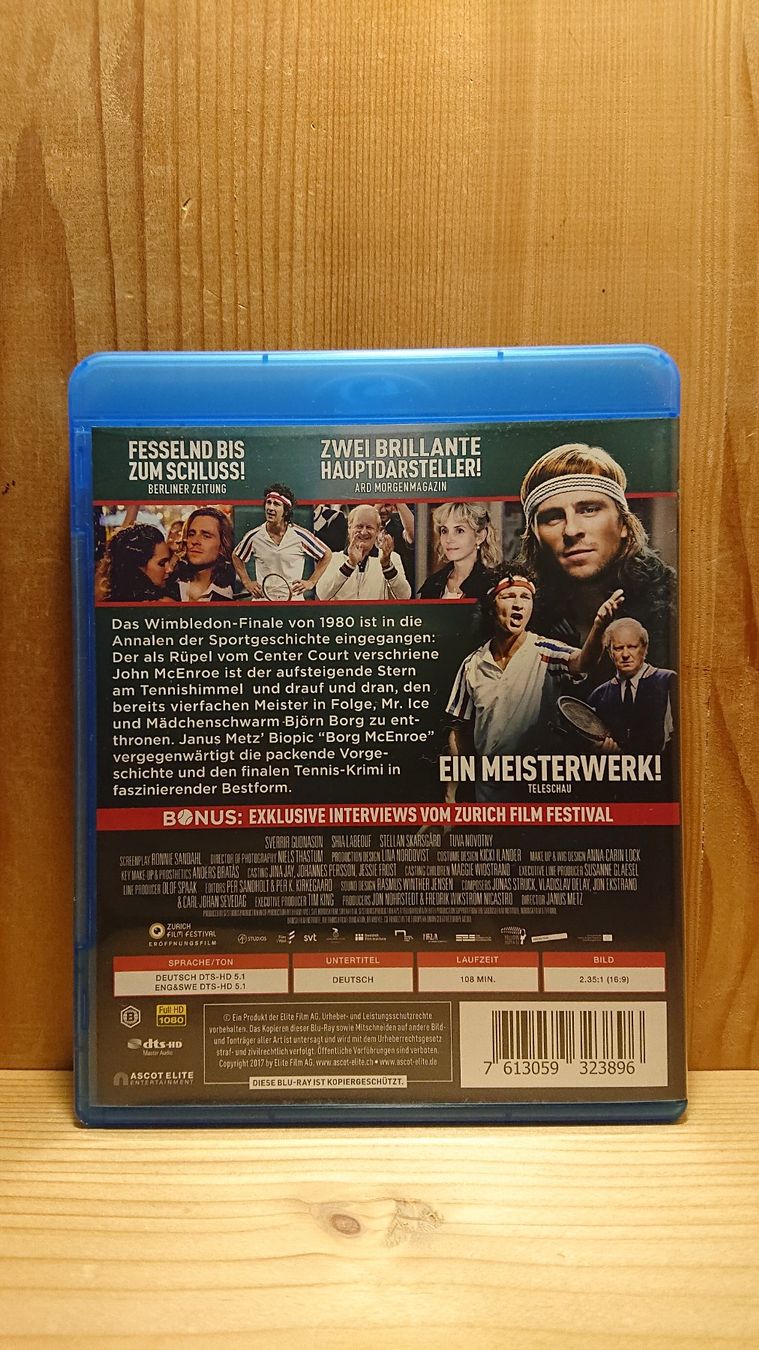 Tous les DVDs: BORG McENROE Blu-Ray mit Sverrir Gudnason – D'occasion à Wilderswil par Exebub 1