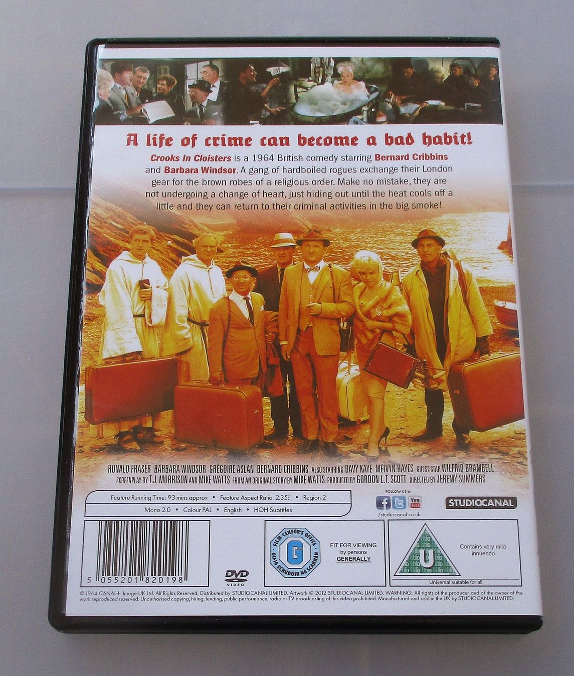 Tutti i DVDs: CROOKS IN CLOISTERS - Ronald Fraser – Usato da Wattwil venduto da Muriel10 1