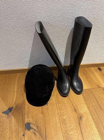 Reitstiefel Gr36 und Reithelm Gr 56 für Mädchen