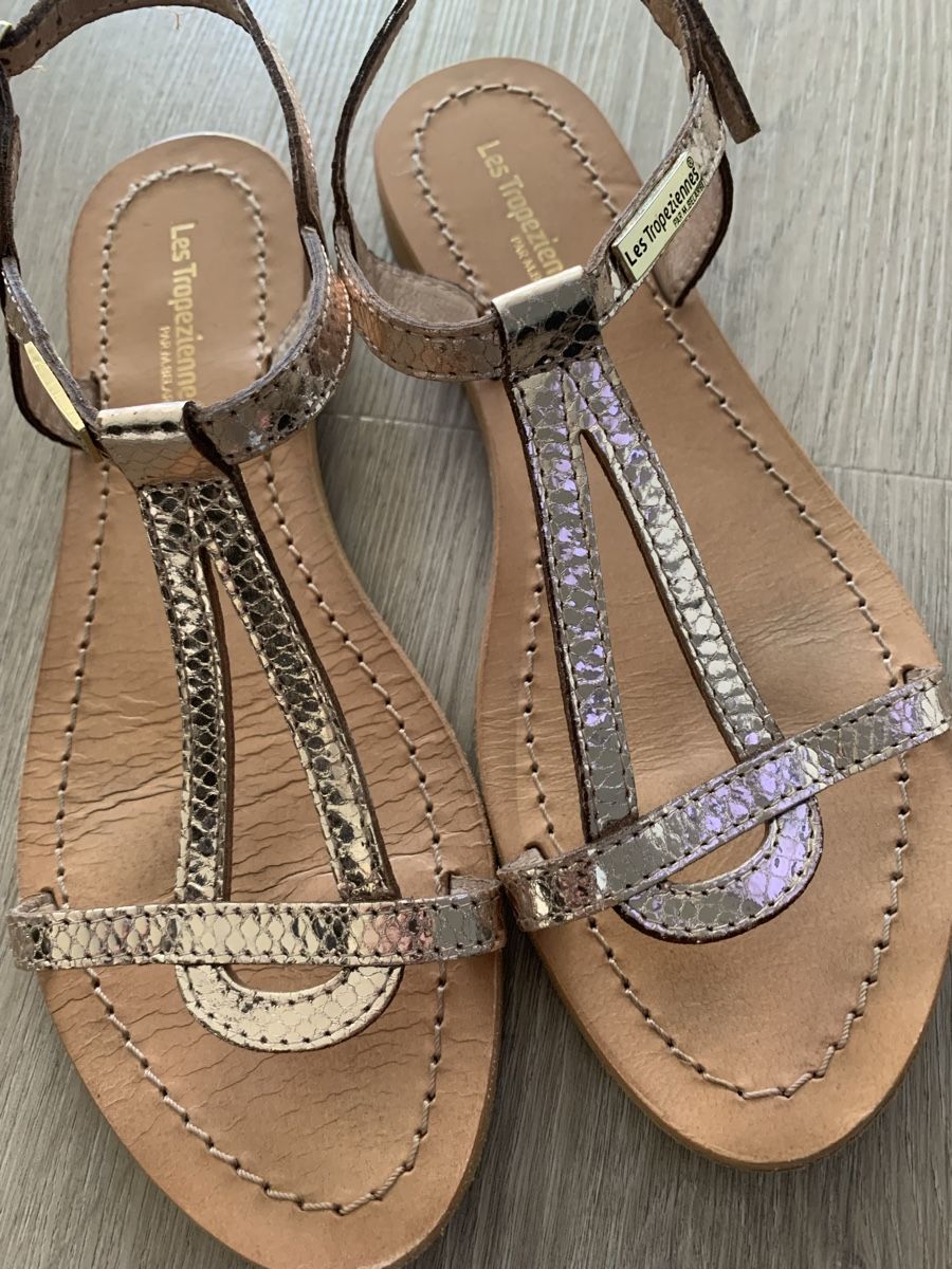 Scarpe da donna: Les Tropeziennes dorées cuir pointure 37 – Usato da Gland venduto da TallyEva 1