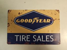 Blechschild - Goodyear Tire Sales - Top Deko! (nov401)