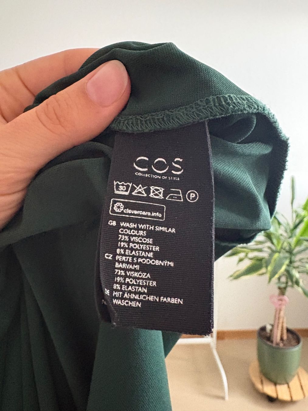 Cos Vestiti: Dunkelgrünes langes Kleid von COS – Usato da Zürich venduto da bbbggg 3