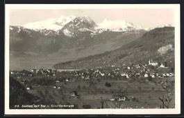 Sarnen, Ortsansicht mit See und Giswiler