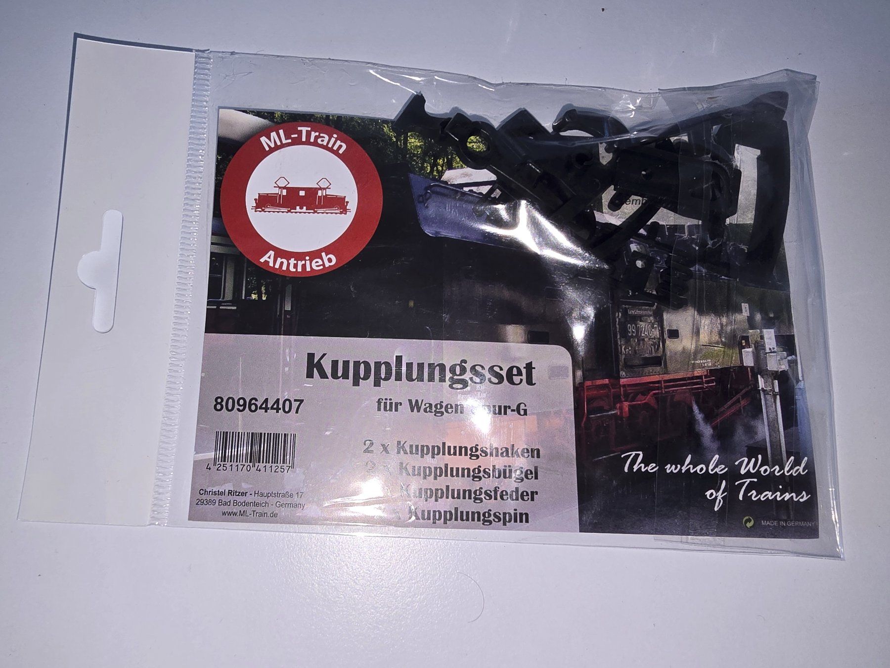 LGB Modelleisenbahnen: Kupplungsset Wagen Spur-G – Neu und originalverpackt aus Savièse von Laguinee 6