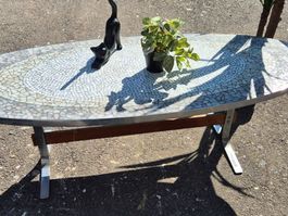 Table basse mosaïque vintage