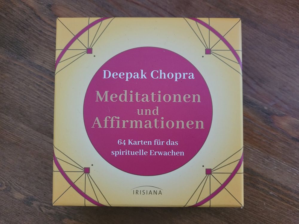 Deepak Chopra Meditations- und Affirmationskarten-Set, neu | Kaufen auf ...