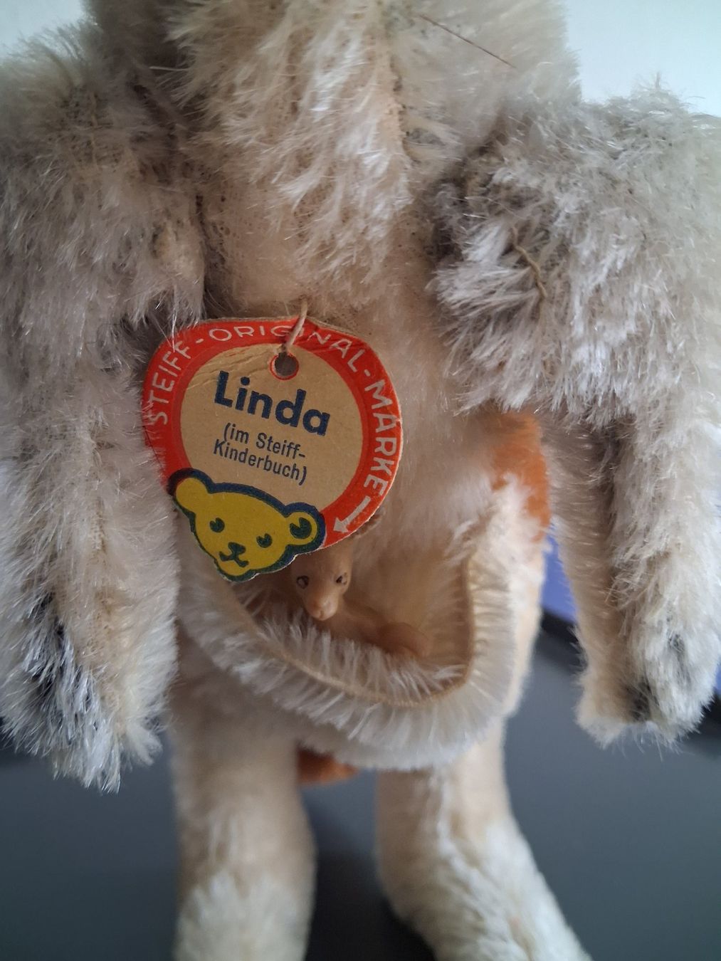Steiff Giocattoli: Steiff Känguru Linda – Usato da Zürich venduto da rald 1