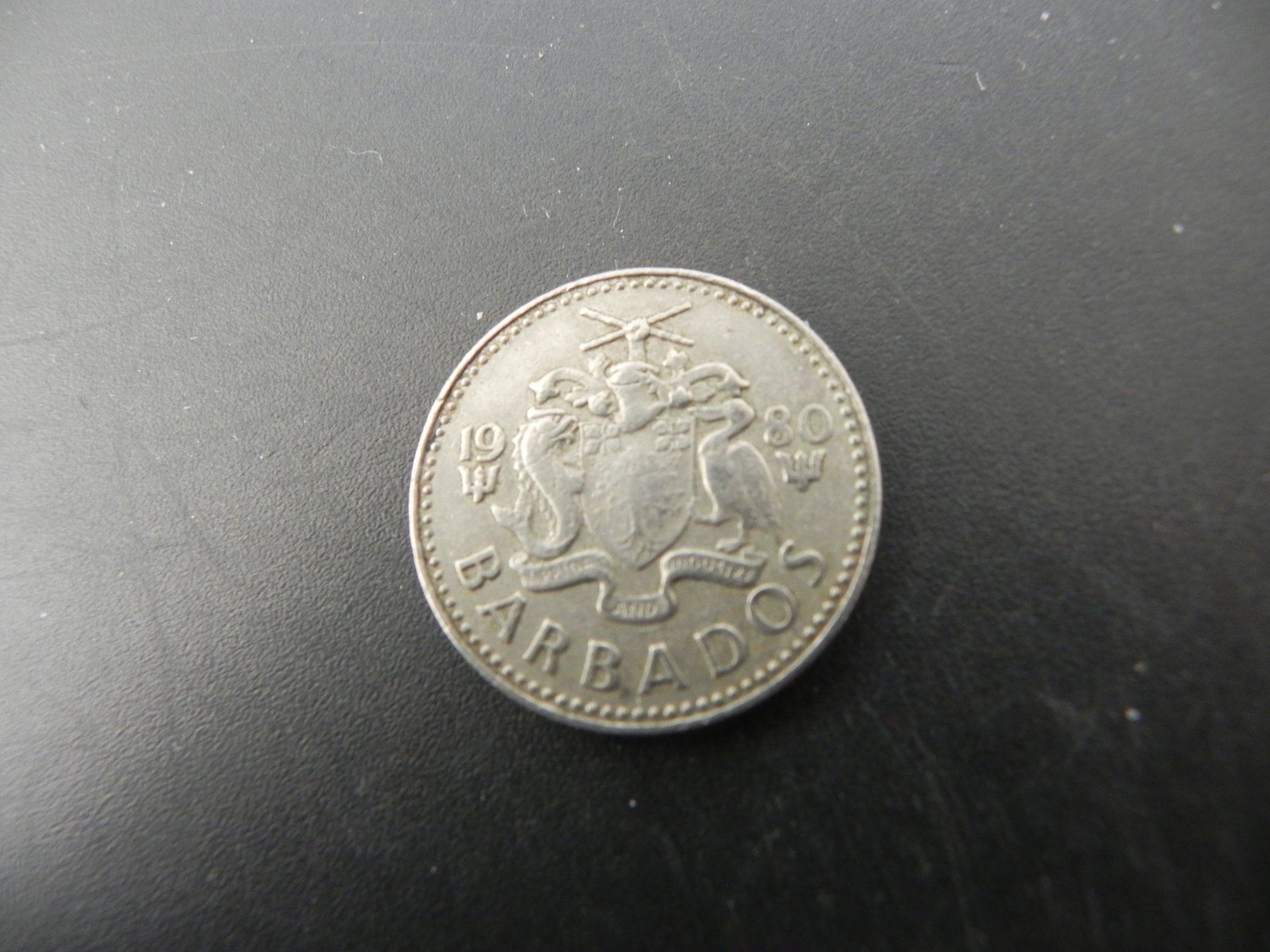 Toutes les monnaies: Barbados 25 Cents 1980 – D'occasion à Biel/Bienne par Gogolozi 1