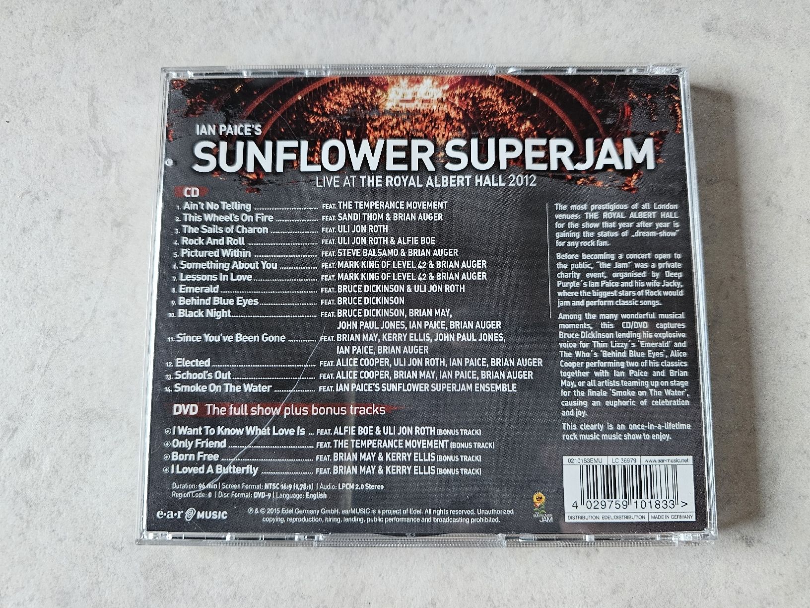 CD: Sunflower Superjam  - LIVE At Royal Albert Hall / CD + DVD – Usato da Schneisingen venduto da backstore24 1
