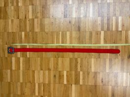 Trachten Gürtel rot Damen Länge 80-85 cm, 3,5 cm breit