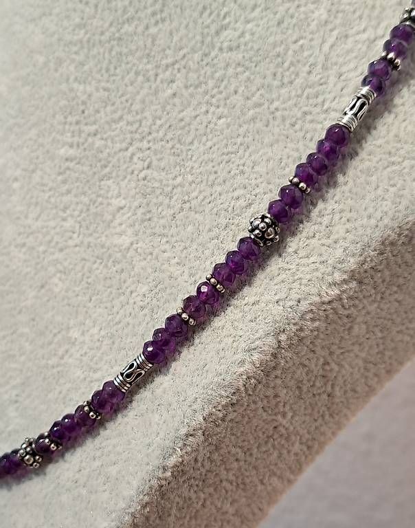 Catenine: Kette mit Amethyst und Silber – Usato da Stans venduto da wer_fd5f 4