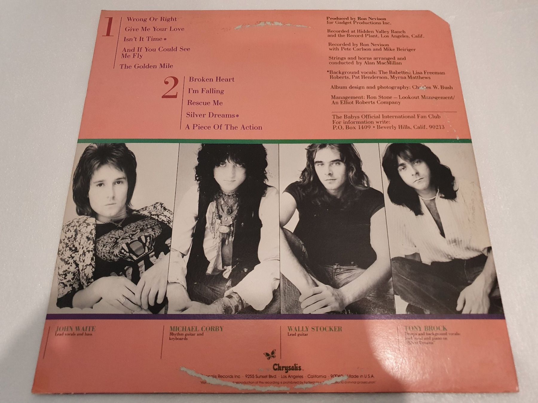 Schallplatten: The Babys – Broken Heart – Gebraucht aus Uster von Vinyl-Leidenschaft 1