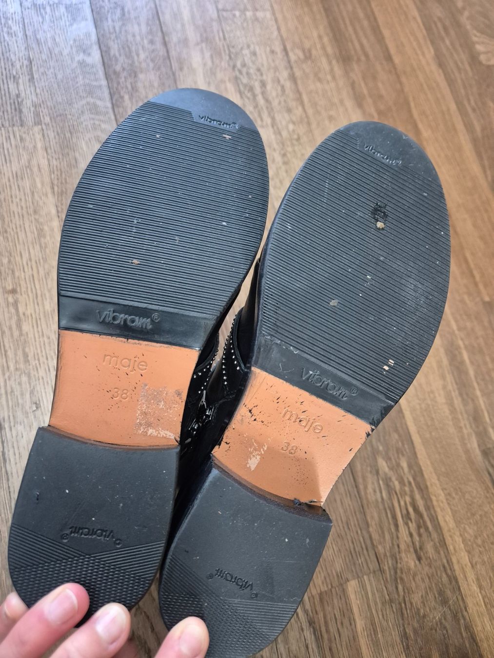 Maje Scarpe da donna: Black leather boots Make size 38 – Usato da Zürich venduto da monadiederich 3