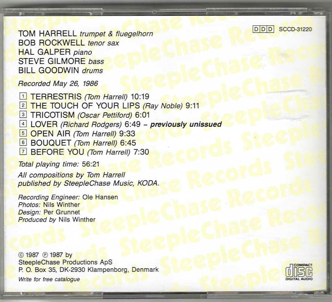 CDs: Tom Harrell Quintet – Open Air – D'occasion à Genève par CDLPBookS 1
