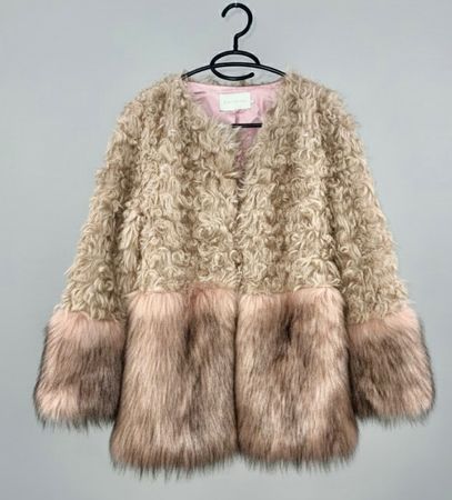 💖 Fourrure VINTAGE Rose , taille M