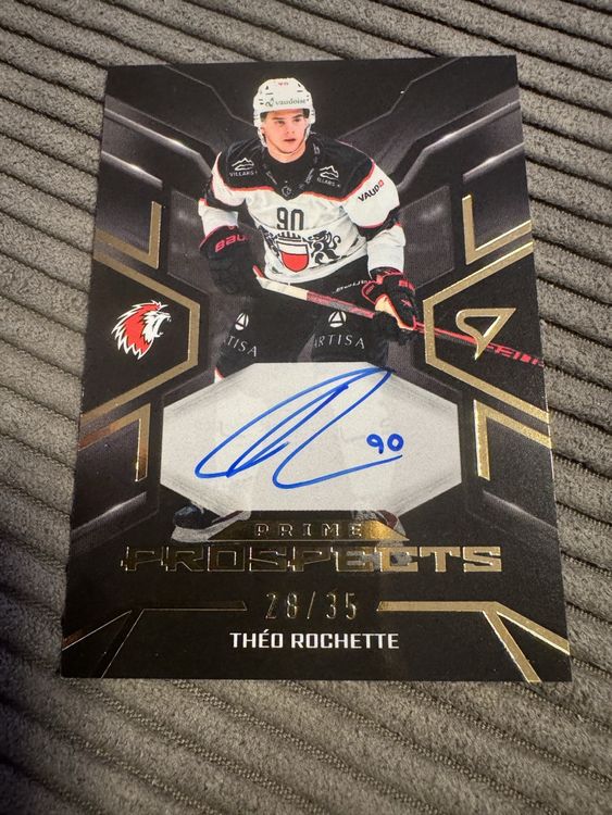 Theo Rochette Autogramm Karte - Prospects 28/35 (Neu (gemäss ...