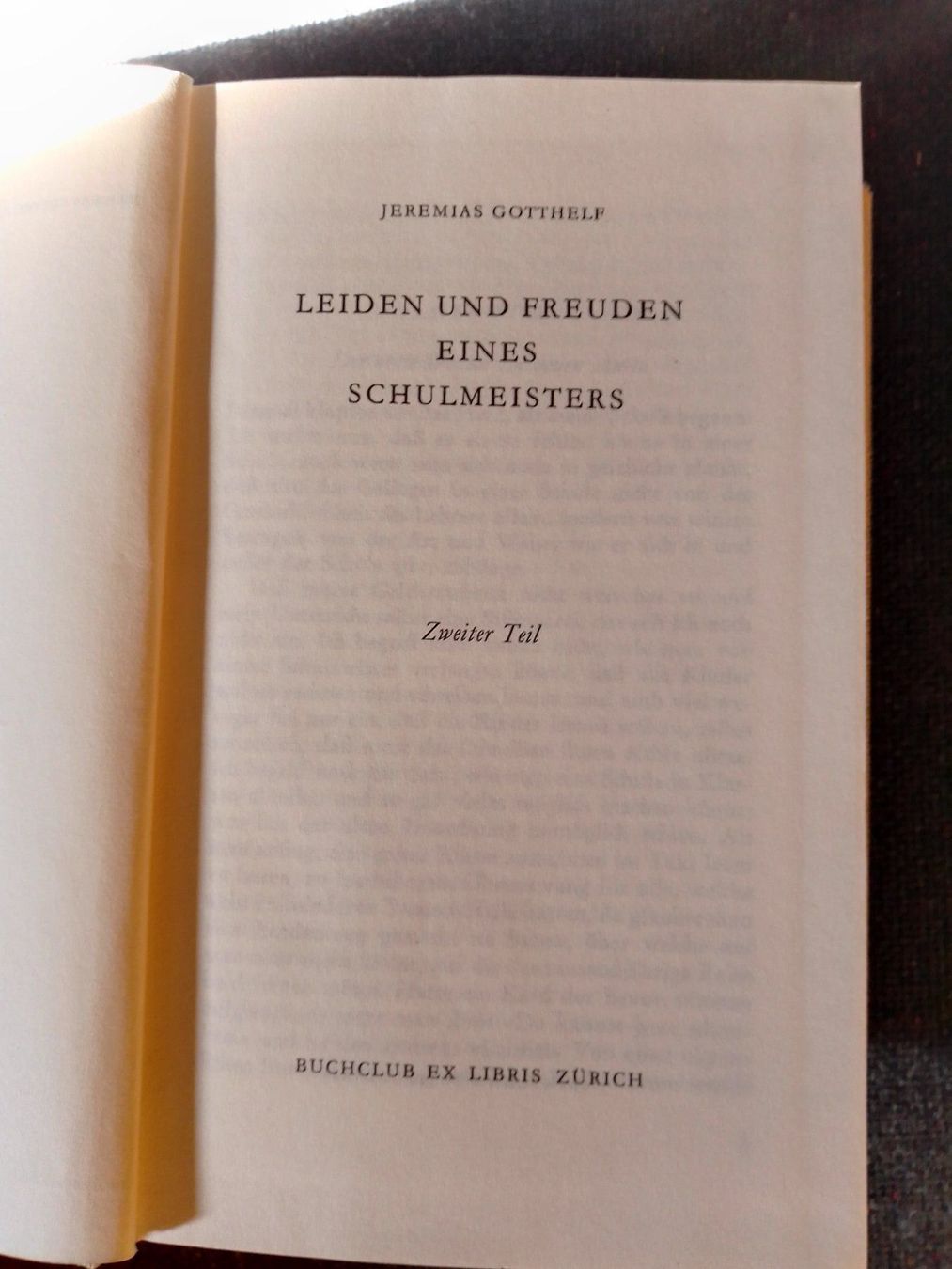 Libri: Leiden und Freuden eines Schulmeisters – Usato da Bassersdorf venduto da kal_99sw 1