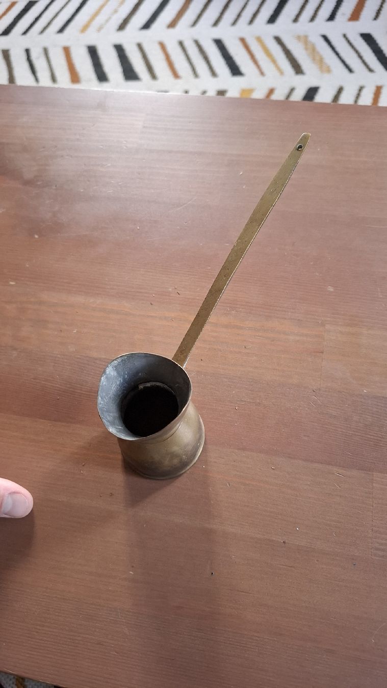 Kaffeemaschinen & Espressomaschinen: Cafetière turque en laiton massif – Gebraucht aus Fiaugères von Fiaugeres1609 1