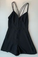 Schwarzer Jumpsuit mit Trägern, Grösse S, Top!