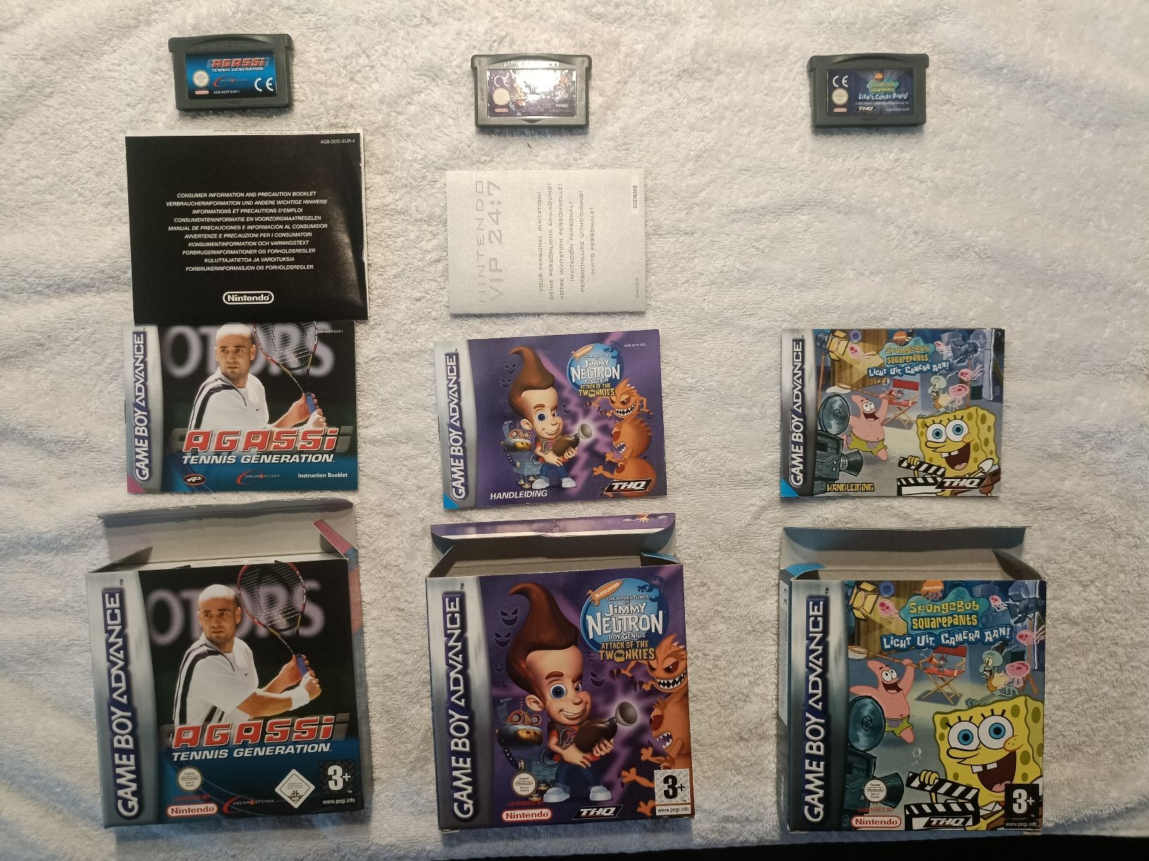 Gameboy Advance SP Rosa sowie 8 Spiele und Adapter (Neu (gemäss ...