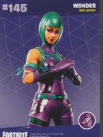 FORTNITE TRADING CARD serie 2 # 145 WONDER Epic outfit