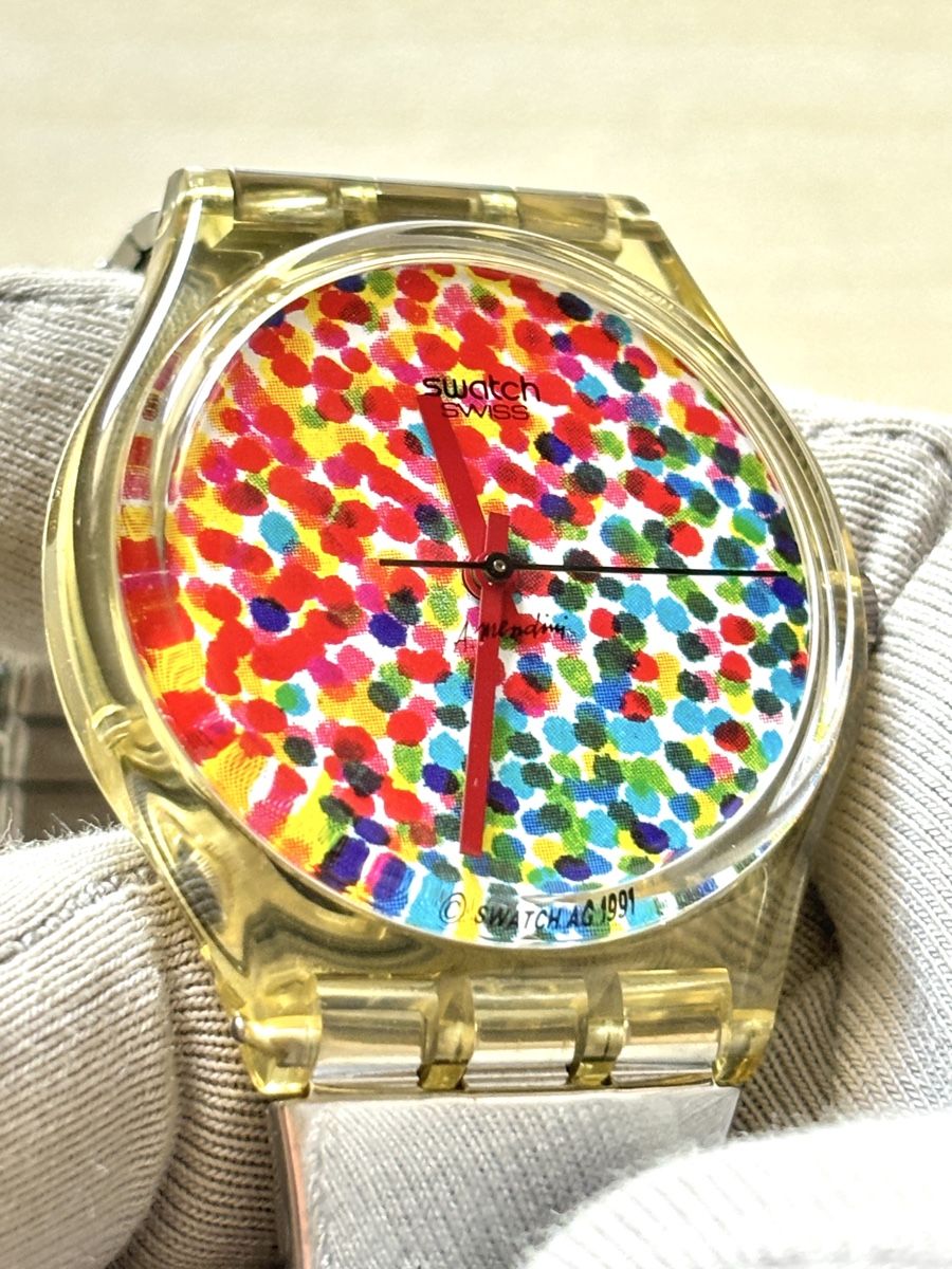 Swatch Orologi: Swatch Uhr bunte Punkte – Usato da Grenchen venduto da chththl 4