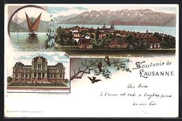 Litho Lausanne, Le Tribunal Federal, Vue
