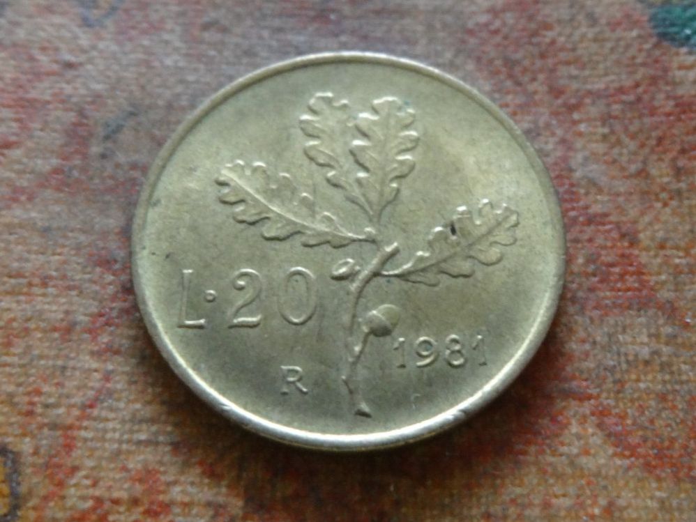 Toutes les monnaies: ITALIE  20  Lire  1981 – D'occasion à Romanel-sur-Lausanne par Swift13